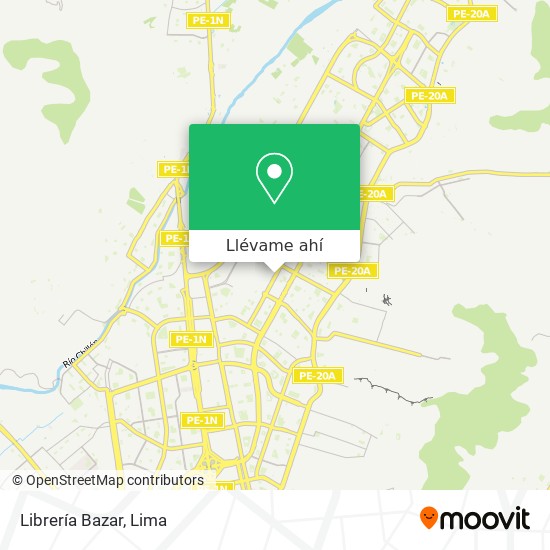 Mapa de Librería Bazar