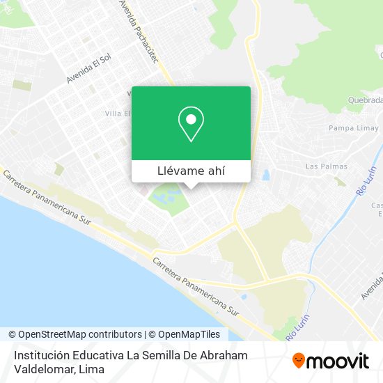 Mapa de Institución Educativa La Semilla De Abraham Valdelomar