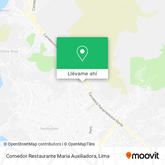 Mapa de Comedor Restaurante María Auxiliadora