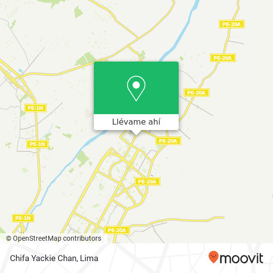 Mapa de Chifa Yackie Chan
