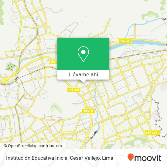 Mapa de Institución Educativa Inicial Cesar Vallejo