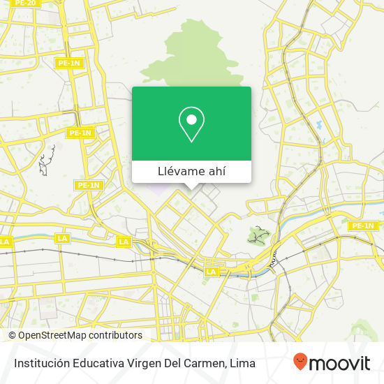 Mapa de Institución Educativa Virgen Del Carmen