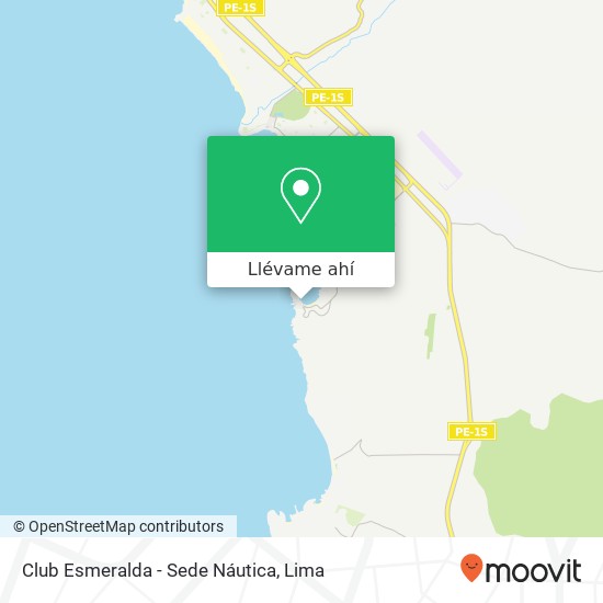 Mapa de Club Esmeralda - Sede Náutica