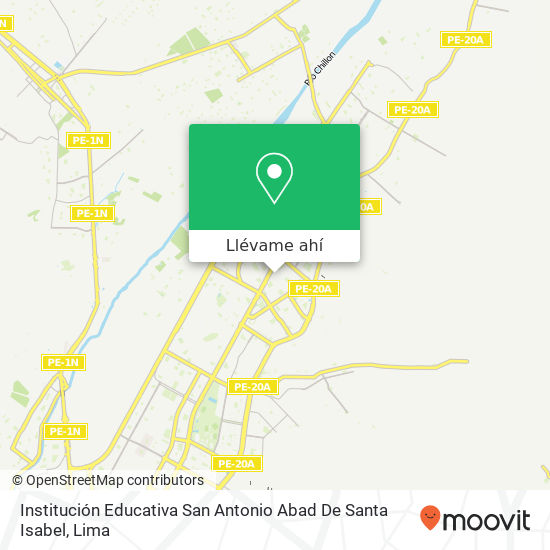 Mapa de Institución Educativa San Antonio Abad De Santa Isabel