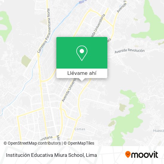 Mapa de Institución Educativa Miura School