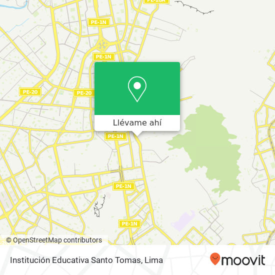 Mapa de Institución Educativa Santo Tomas