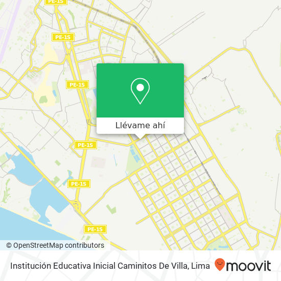 Mapa de Institución Educativa Inicial Caminitos De Villa