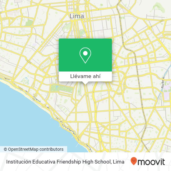 Mapa de Institución Educativa Friendship High School