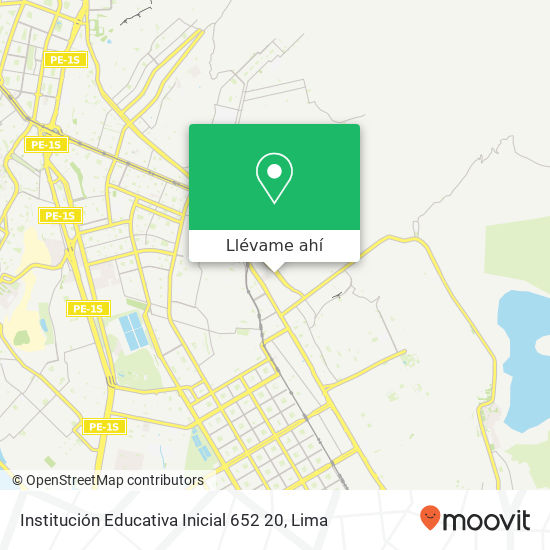 Mapa de Institución Educativa Inicial 652 20