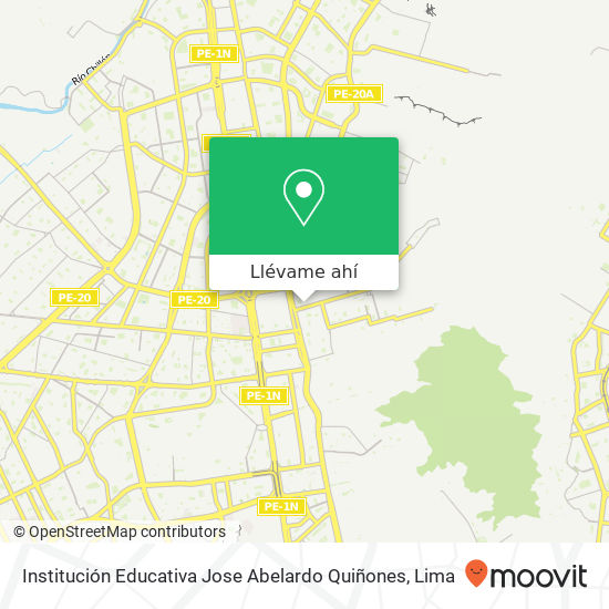 Mapa de Institución Educativa Jose Abelardo Quiñones