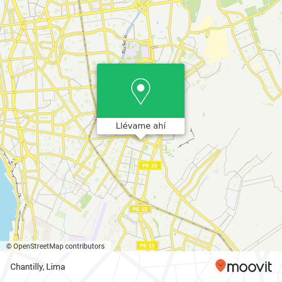 Mapa de Chantilly