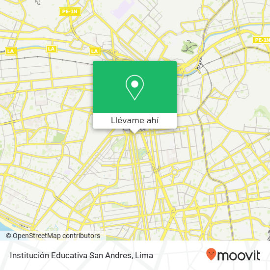 Mapa de Institución Educativa San Andres