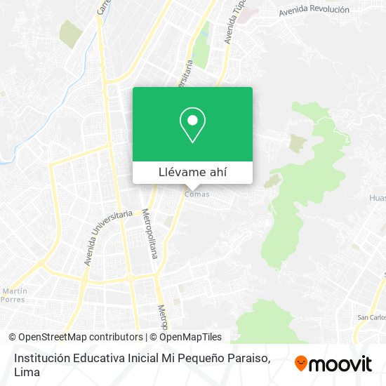 Mapa de Institución Educativa Inicial Mi Pequeño Paraiso