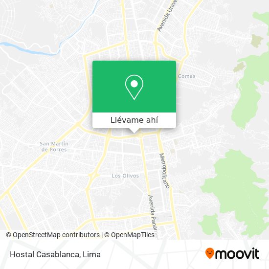 Mapa de Hostal Casablanca