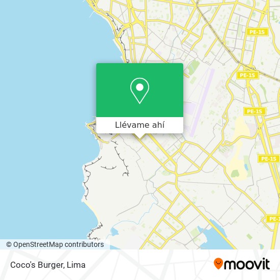 Mapa de Coco's Burger