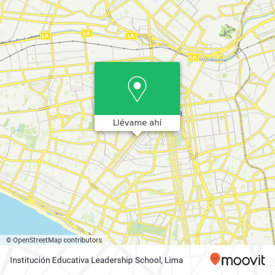 Mapa de Institución Educativa Leadership School