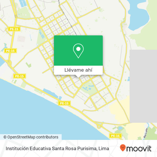 Mapa de Institución Educativa Santa Rosa Purisima