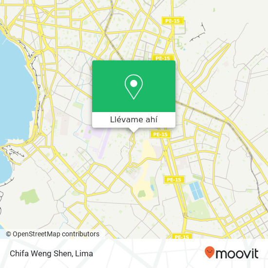 Mapa de Chifa Weng Shen