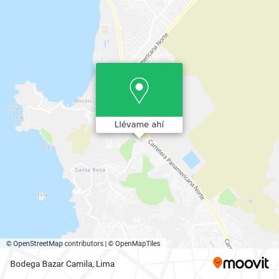 Mapa de Bodega Bazar Camila