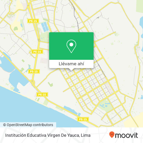 Mapa de Institución Educativa Virgen De Yauca