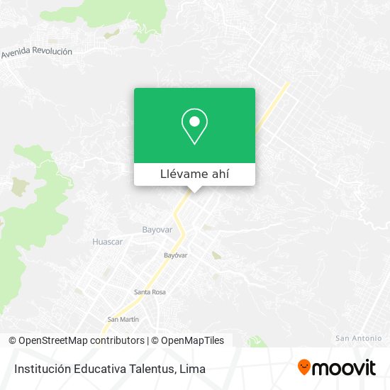 Mapa de Institución Educativa Talentus