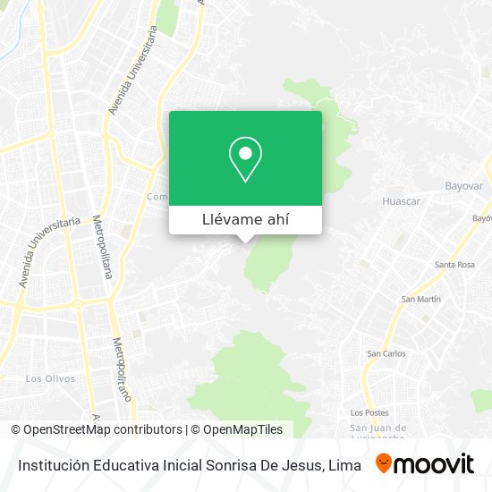 Mapa de Institución Educativa Inicial Sonrisa De Jesus