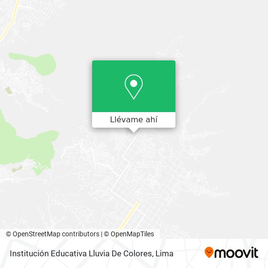 Mapa de Institución Educativa Lluvia De Colores