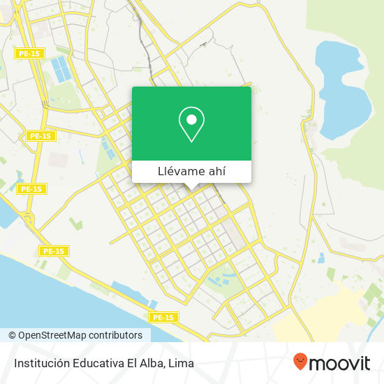 Mapa de Institución Educativa El Alba