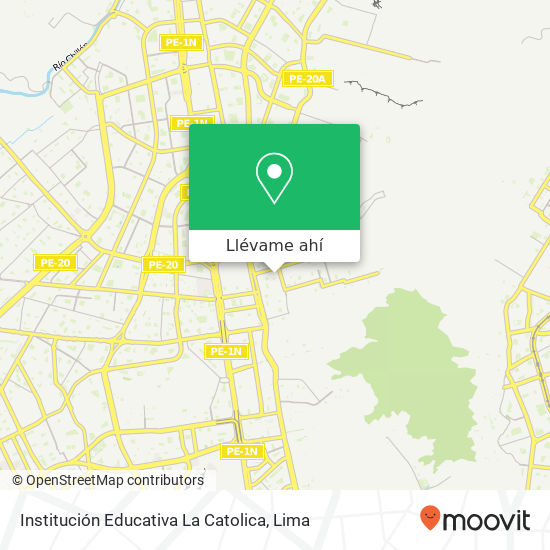 Mapa de Institución Educativa La Catolica