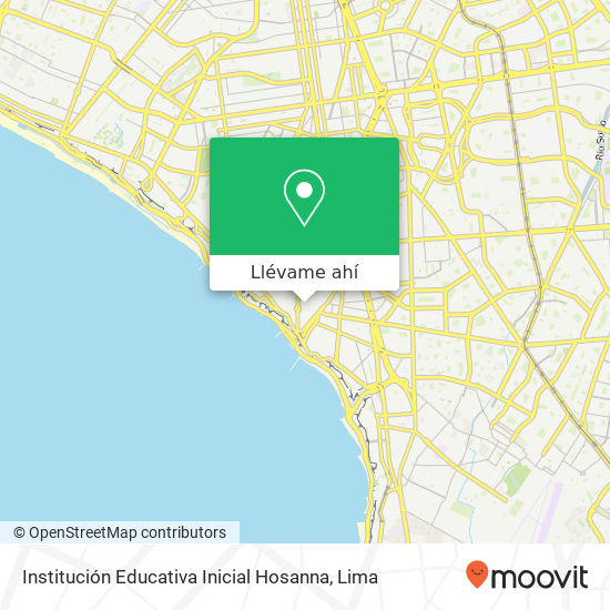 Mapa de Institución Educativa Inicial Hosanna