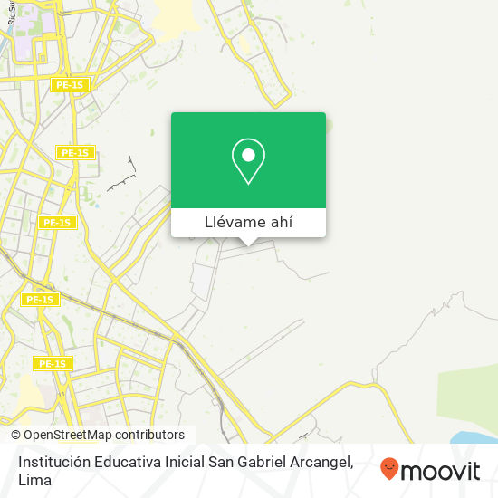 Mapa de Institución Educativa Inicial San Gabriel Arcangel