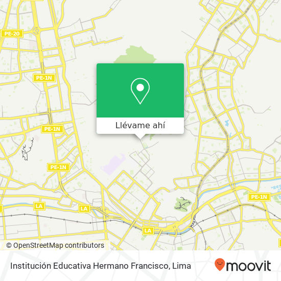 Mapa de Institución Educativa Hermano Francisco