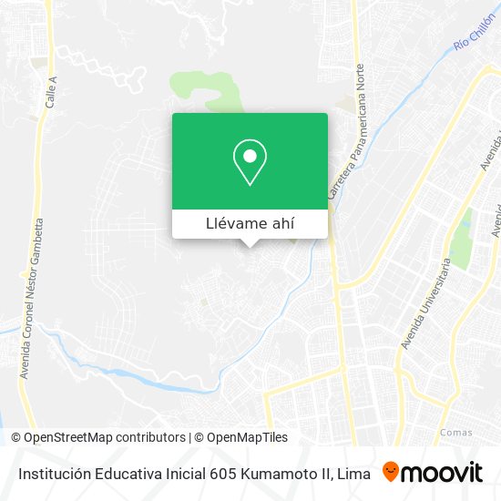 Mapa de Institución Educativa Inicial 605 Kumamoto II
