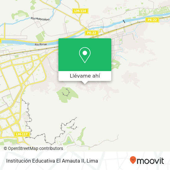 Mapa de Institución Educativa El Amauta II