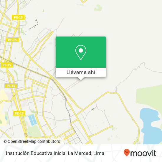 Mapa de Institución Educativa Inicial La Merced