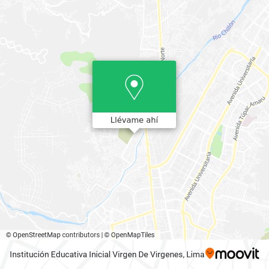 Mapa de Institución Educativa Inicial Virgen De Virgenes