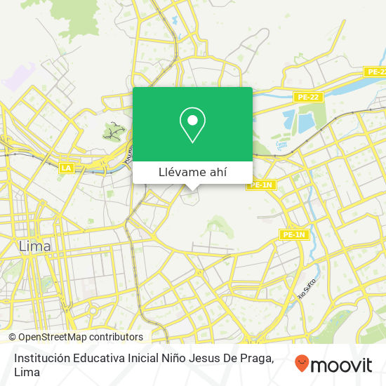 Mapa de Institución Educativa Inicial Niño Jesus De Praga