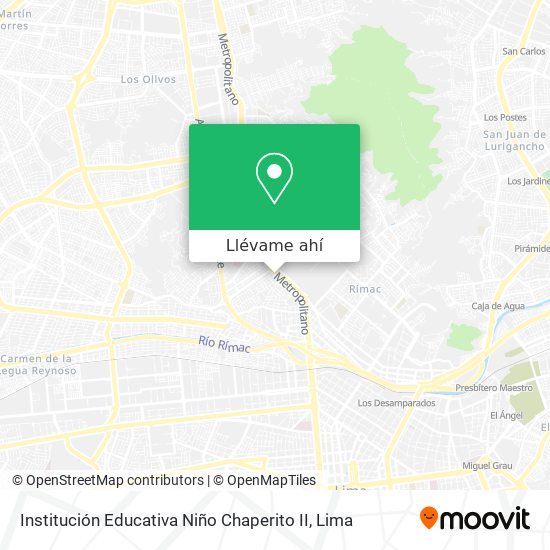 Mapa de Institución Educativa Niño Chaperito II