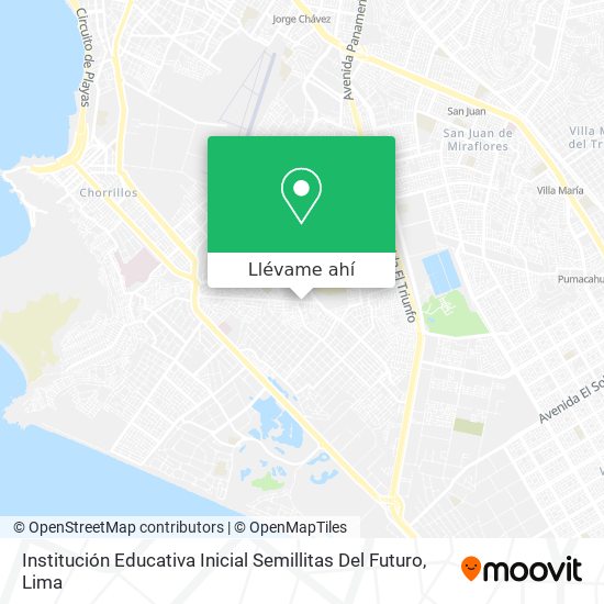 Mapa de Institución Educativa Inicial Semillitas Del Futuro