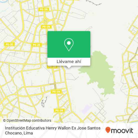 Mapa de Institución Educativa Henry Wallon Ex Jose Santos Chocano
