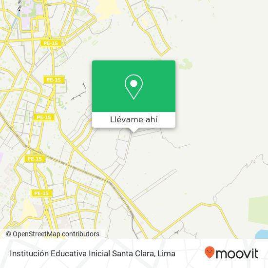 Mapa de Institución Educativa Inicial Santa Clara