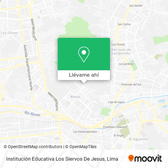Mapa de Institución Educativa Los Siervos De Jesus