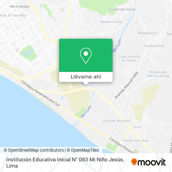 Mapa de Institución Educativa Inicial N° 083 Mi Niño Jesús