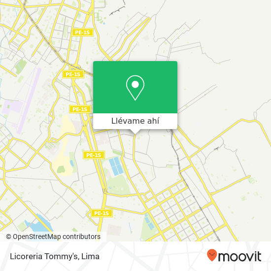 Mapa de Licoreria Tommy's