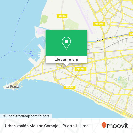 Mapa de Urbanización Meliton Carbajal - Puerta 1