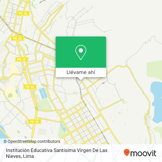 Mapa de Institución Educativa Santisima Virgen De Las Nieves