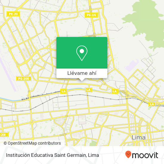 Mapa de Institución Educativa Saint Germain