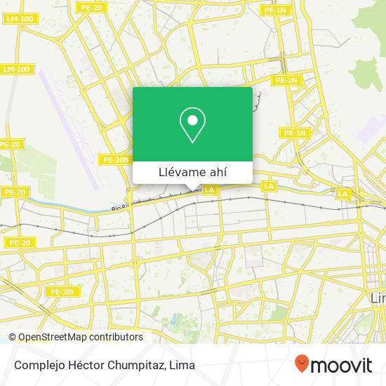 Mapa de Complejo Héctor Chumpitaz
