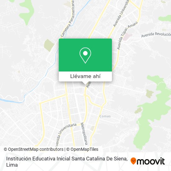 Mapa de Institución Educativa Inicial Santa Catalina De Siena