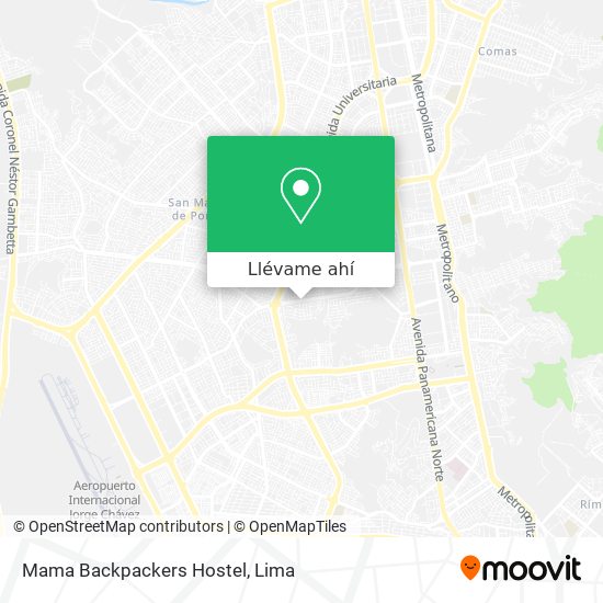 Mapa de Mama Backpackers Hostel